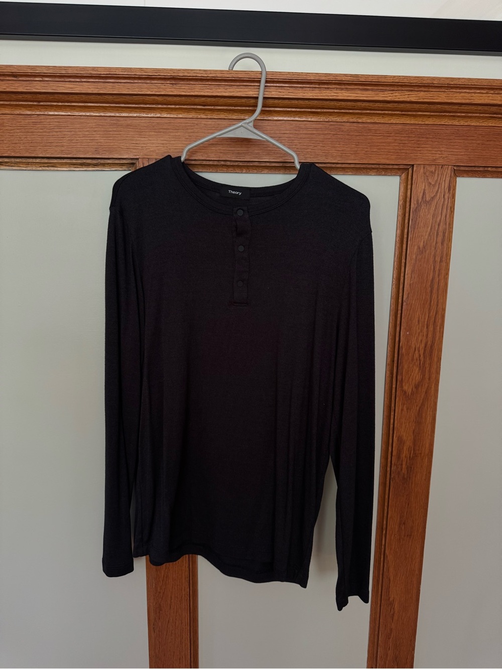 Theory Long-Sleeve Henley Shirt